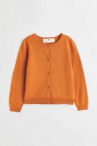 H & M - Fine-knit Cotton Cardigan - Yellow
