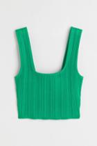 H & M - Crop Top - Green