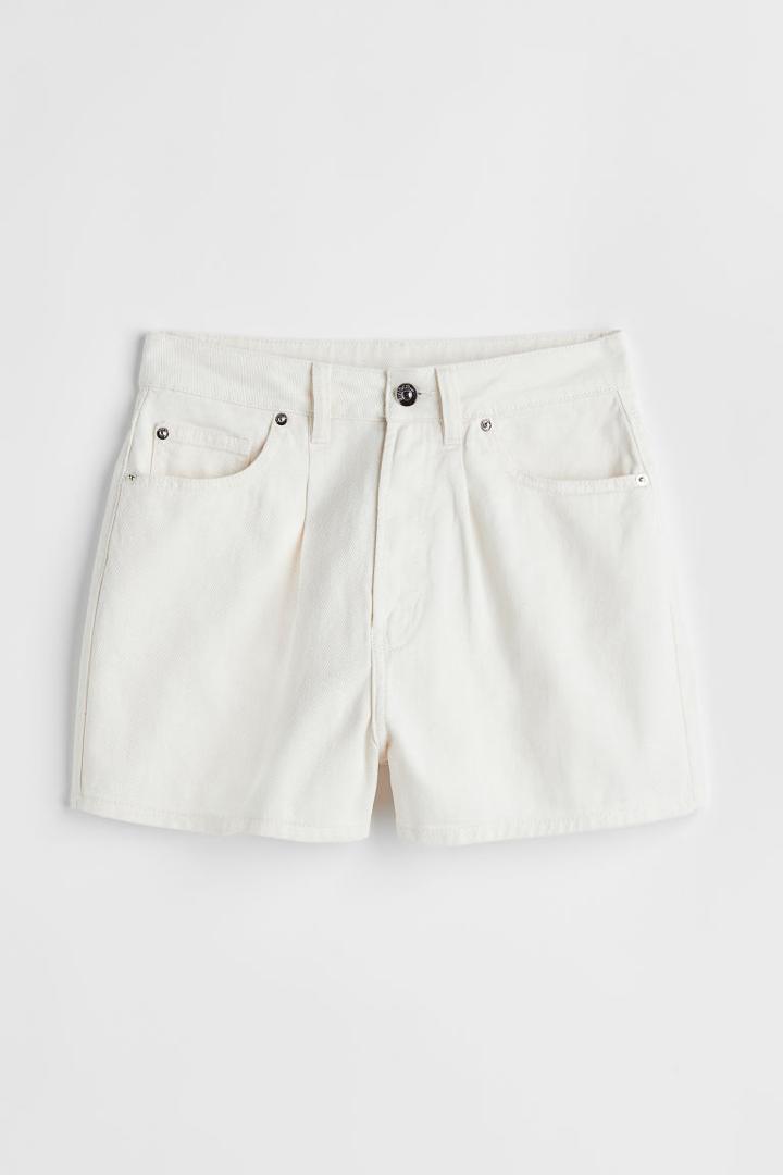 H & M - Twill Shorts - White