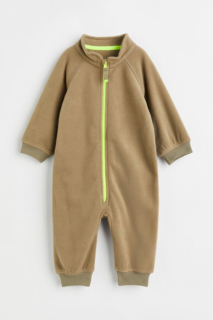 H & M - Fleece Jumpsuit - Green