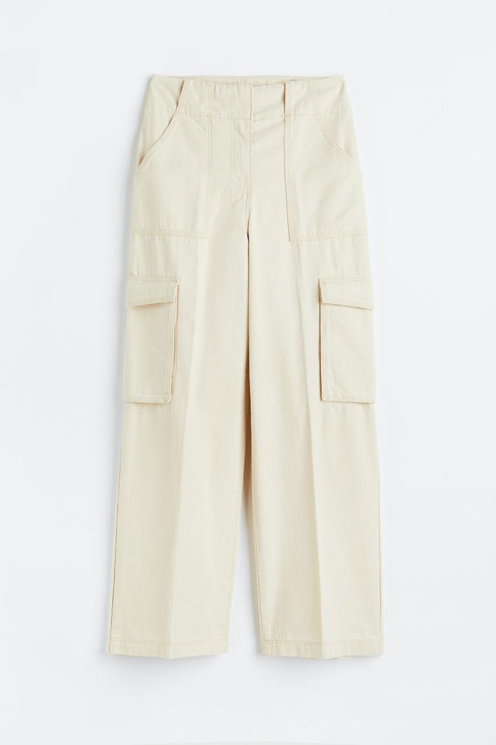 H & M - Cargo Pants - Beige