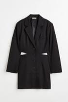 H & M - Cut-out Jacket Dress - Black