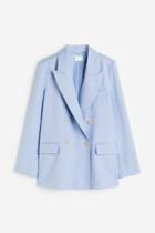 H & M - Double-breasted Jacket - Blue