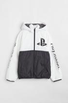 H & M - Printed Windbreaker - Black