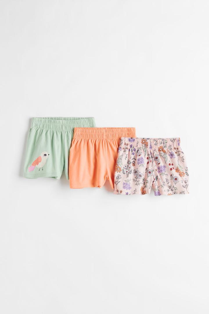 H & M - 3-pack Jersey Shorts - Green