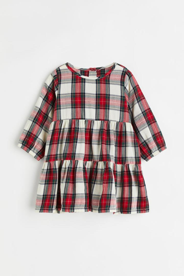 H & M - Button-front Dress - Red