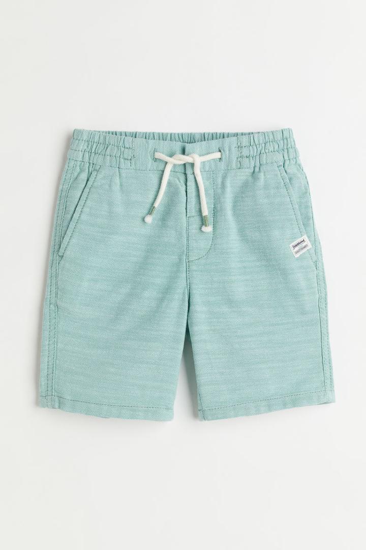 H & M - Twill Shorts - Green