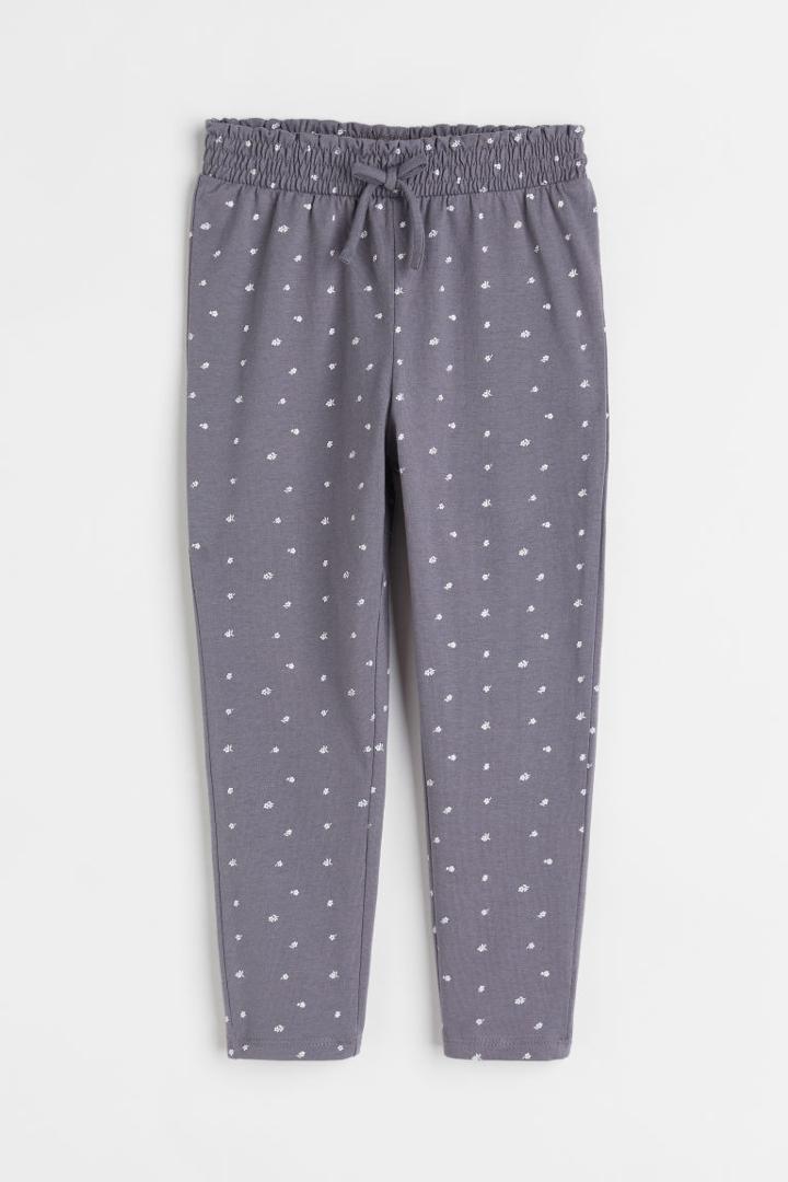 H & M - Cotton Jersey Joggers - Gray