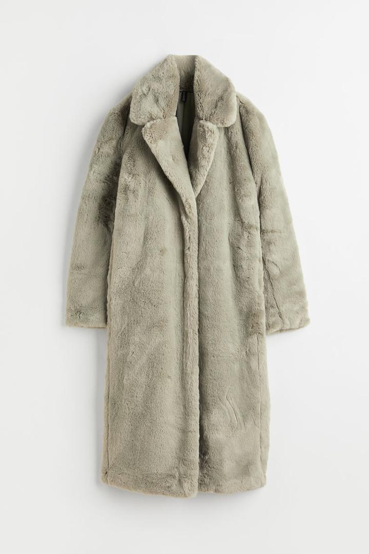 H & M - Single-breasted Coat - Green