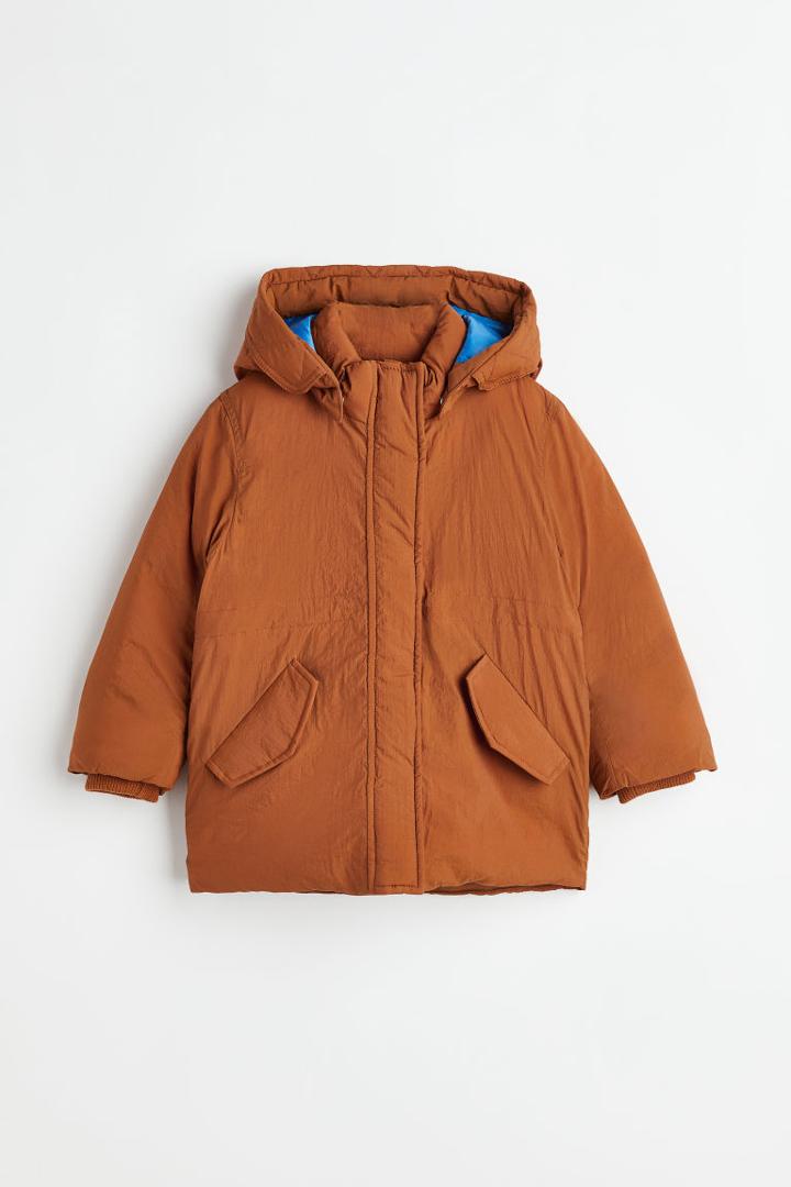 H & M - Padded Nylon Parka - Orange