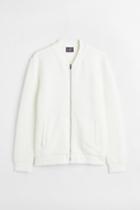 H & M - Cardigan With Zip - White