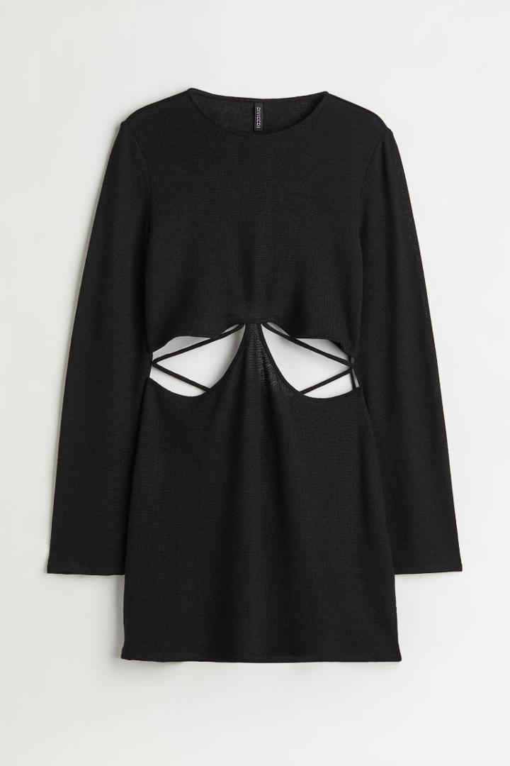 H & M - H & M+ Fine-knit Dress - Black