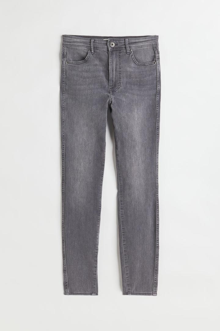 H & M - Skinny High Ankle Jeans - Gray