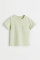 H & M - Cotton Jersey T-shirt - Yellow