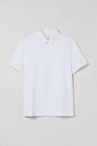 H & M - Slim Fit Polo Shirt - White