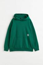 H & M - Oversized Fit Hoodie - Green