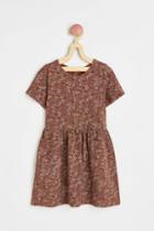 H & M - Patterned Cotton Dress - Orange