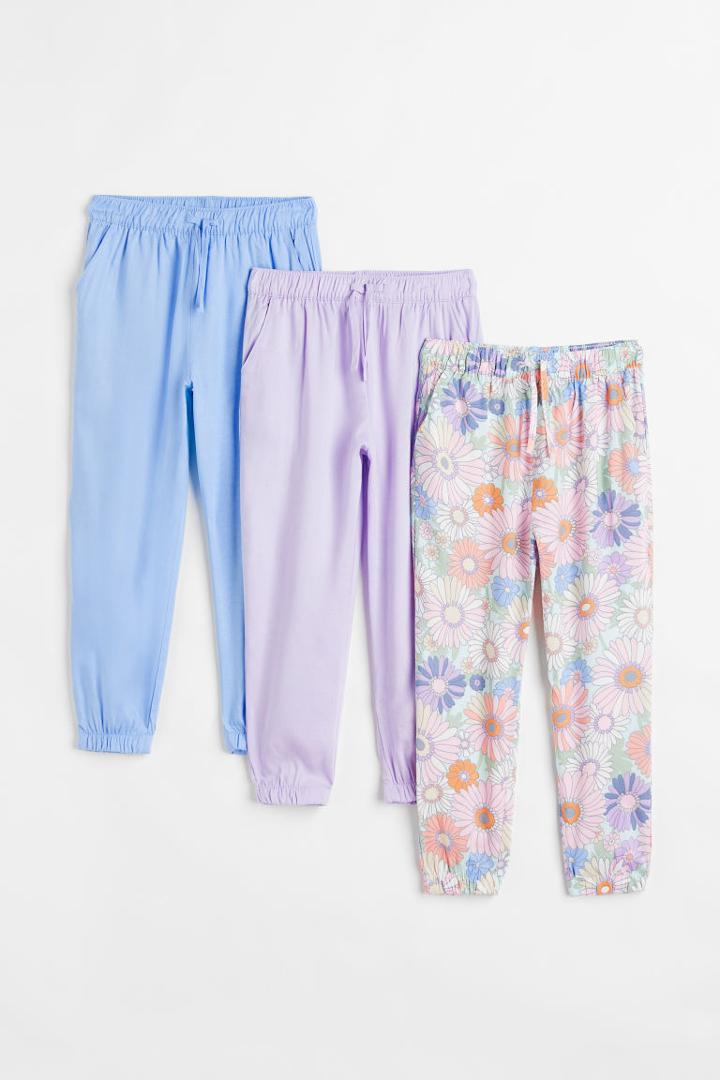 H & M - 3-pack Joggers - Green