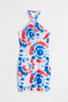 H & M - Cut-out-detail Halterneck Dress - White