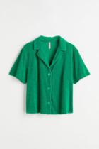 H & M - Terry Resort Shirt - Green