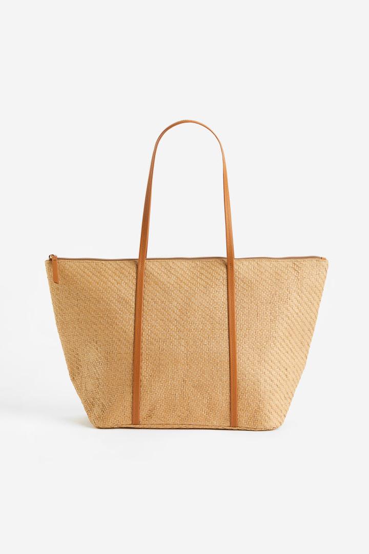 H & M - Straw Shopper - Beige