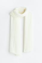 H & M - Knit Scarf - White