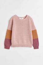 H & M - Textured-knit Sweater - Orange