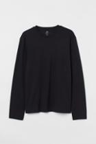H & M - Regular Fit Thermolite Jersey Shirt - Black