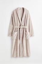 H & M - Fleece Bathrobe - Gray