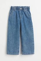 H & M - Wide Fit Ankle Jeans - Blue