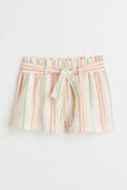 H & M - Linen-blend Shorts - White