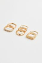 H & M - 7-pack Rings - Gold