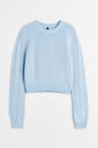 H & M - Fine-knit Sweater - Blue