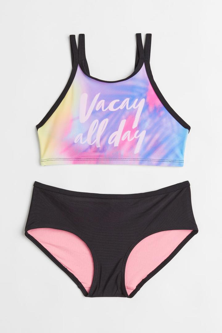 H & M - Patterned Bikini - Purple