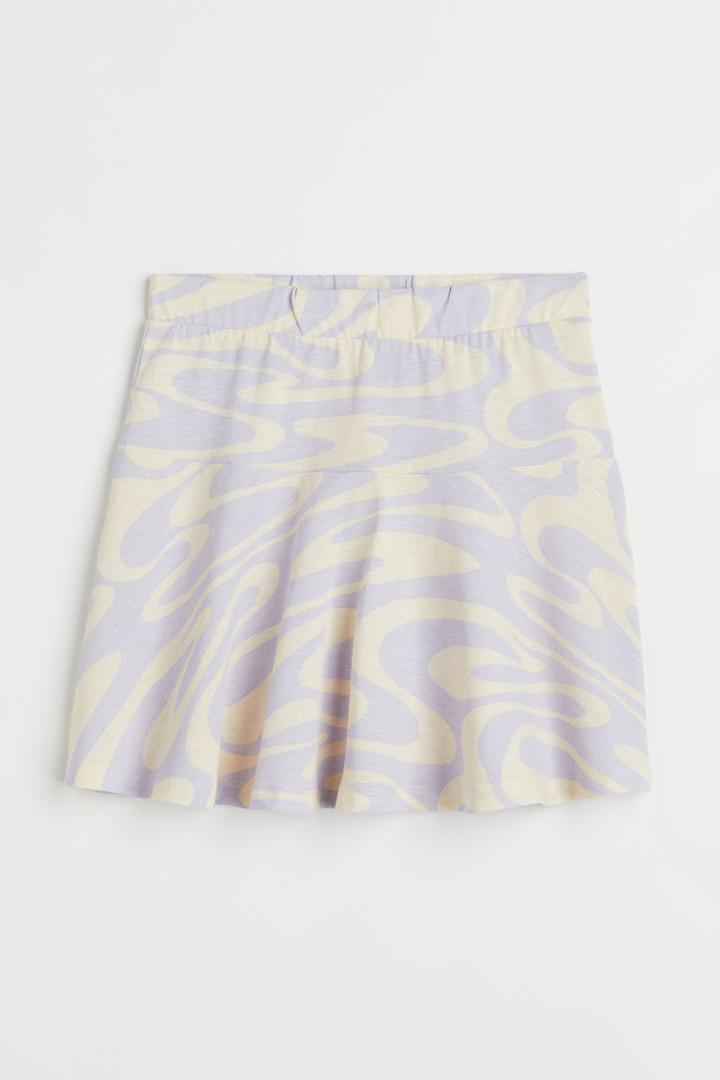 H & M - Jersey Skirt - Purple
