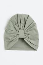 H & M - Jersey Hat With Knot Detail - Green