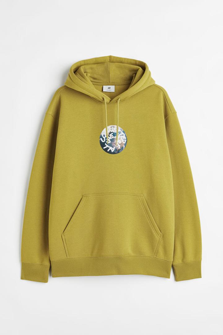 H & M - Relaxed-fit Hoodie - Green