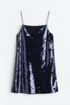 H & M - Sequined Dress - Blue