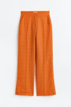 H & M - Wide-leg Pants - Orange