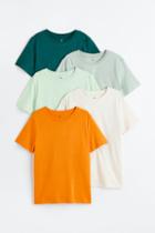 H & M - 5-pack T-shirts - Green