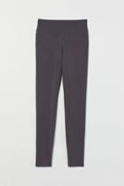 H & M - V-waist Leggings - Gray