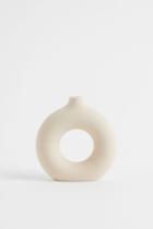 H & M - Stoneware Mini Vase - Beige