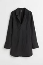 H & M - Short Shirt Dress - Black