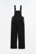 H & M - Cotton Corduroy Overalls - Black