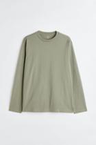 H & M - Regular Fit Thermolite Jersey Shirt - Green