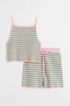 H & M - 2-piece Viscose-blend Set - Pink