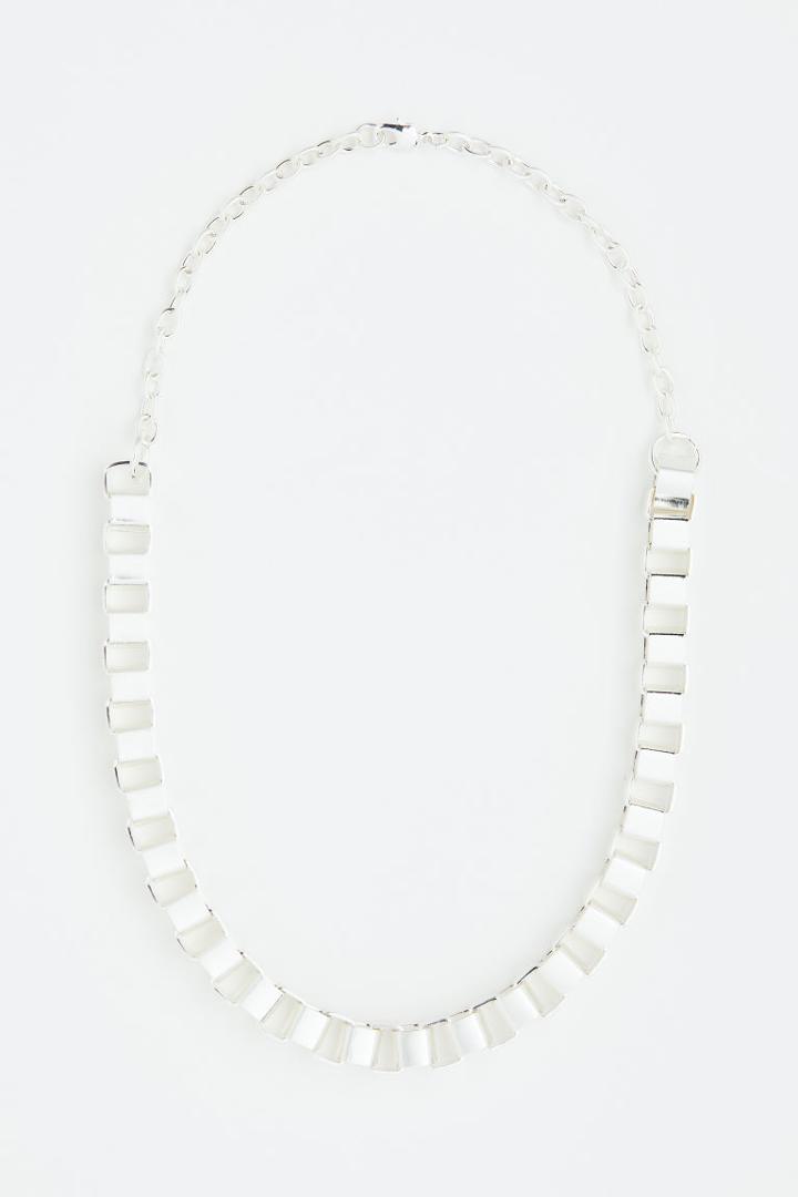 H & M - Box Chain Necklace - Silver