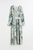 H & M - Calf-length Chiffon Dress - Green