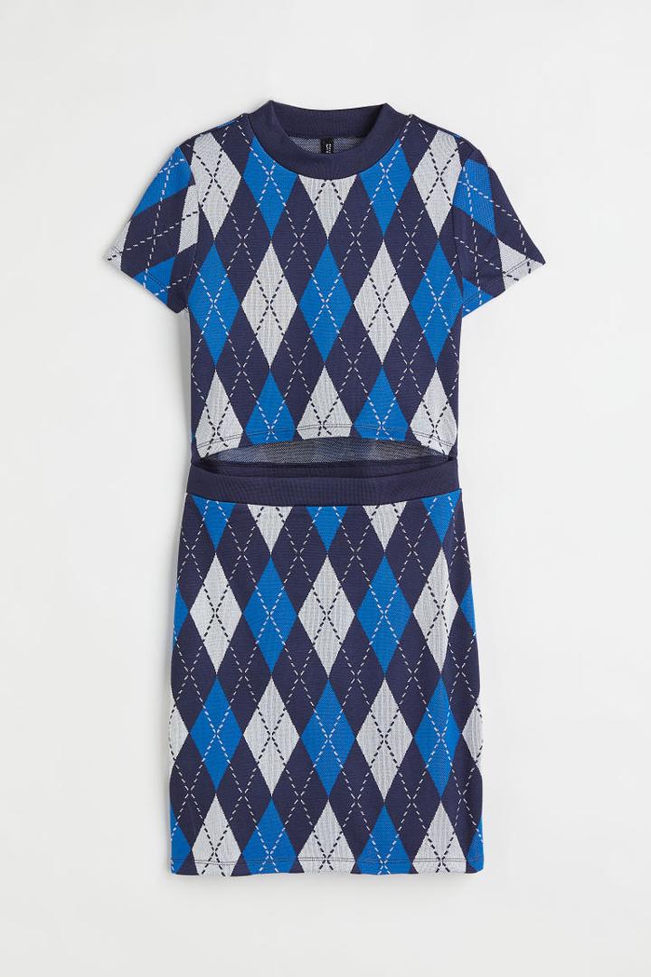 H & M - Cut-out Dress - Blue