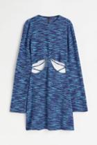 H & M - Fine-knit Dress - Blue